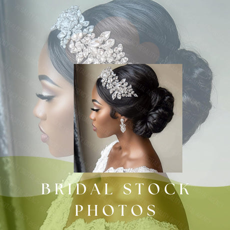 Bridal Hair Stock Photos: AI-Generated Images (Digital Download)