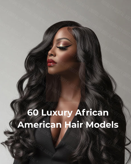 African American Hair Model Stock Photos: Beauty & Haircare (Digital Download)