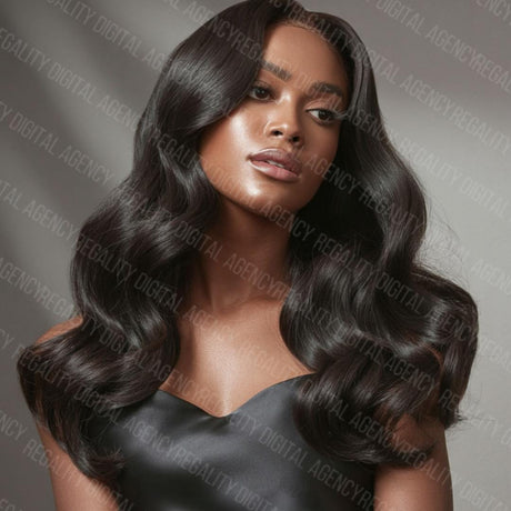 AI Hair Model Stock Photo: High-Resolution Beauty Image (Digital Download PNG 300 DPI)