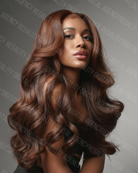 AI Hair Model Stock Photo: High-Resolution Beauty Image (Digital Download PNG 300 DPI)
