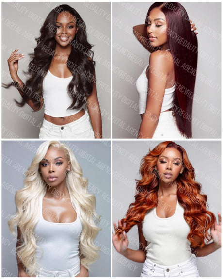 12 Fall Hair Model Stock Videos: AI Beauty Reels (Digital Download)