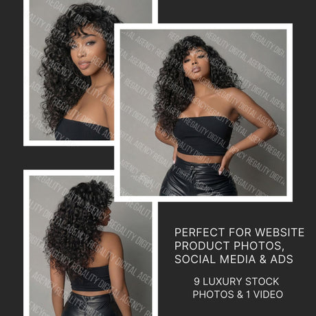 AI Website Product Photos & Video Burmese Hair | Beauty Brand Images (Digital Download)