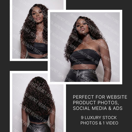 AI Website Product Photos & Video Indian Curly Hair | Beauty Brand Images (Digital Download)