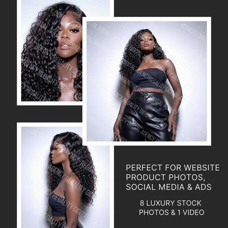 AI Website Product Photos & Video Curly Hair | Beauty Brand Images (Digital Download)