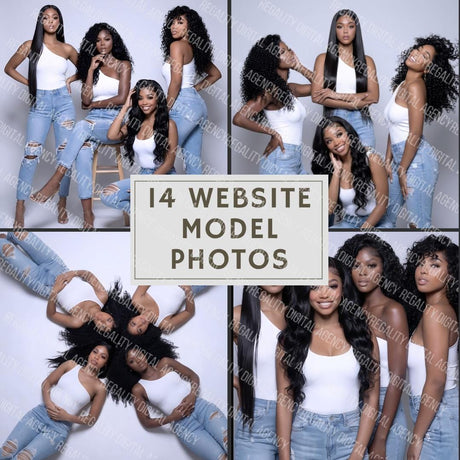 Luxury Website Hair Model Stock Photos: AI Beauty Images (Digital Download)