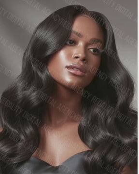 AI Hair Model Stock Photo: High-Resolution Beauty Image (Digital Download PNG 300 DPI)