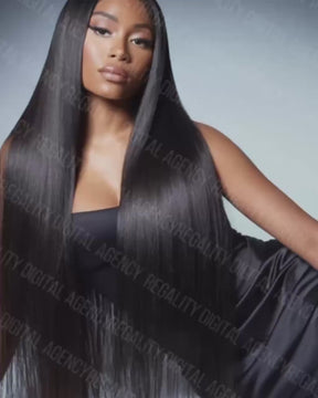 AI Hair Model Stock Photo: High-Resolution Beauty Image (Digital Download PNG 300 DPI)